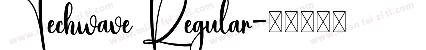 Techwave Regular字体转换